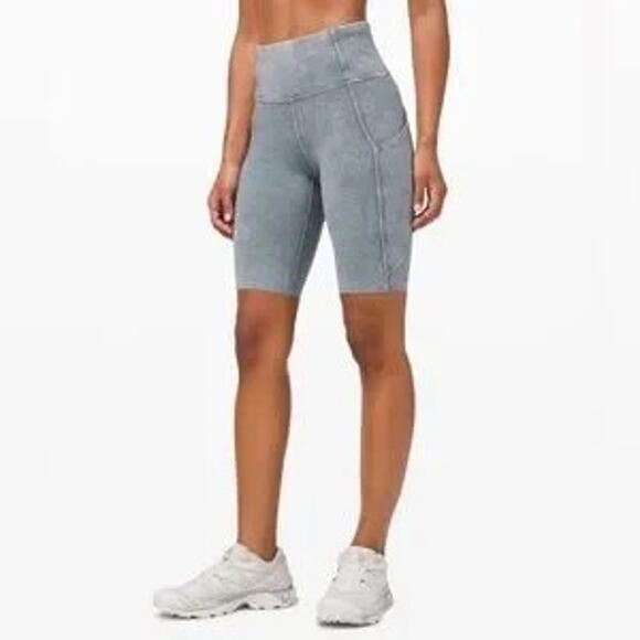 Lululemon Fast and Free biker Shorts *Ice Dye size 6 - Picture 7 of 7